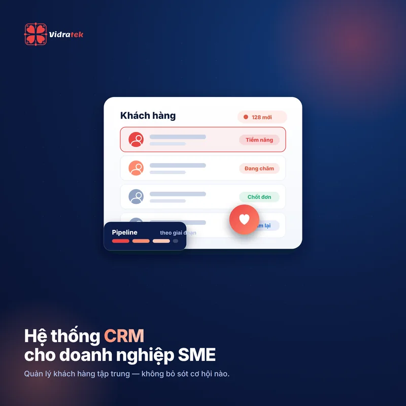 Vidratek: hệ thống CRM cho doanh nghiệp SME