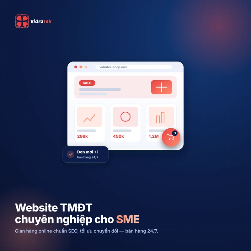 Vidratek: website thương mại điện tử cho SME